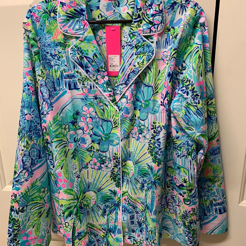 EEUC Lilly Pulitzer PJ's XL Lilly's House Pajama